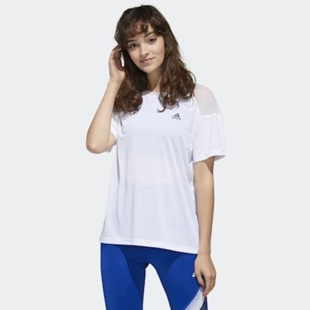 ADIDAS | White training T shirt unleash confidence‎